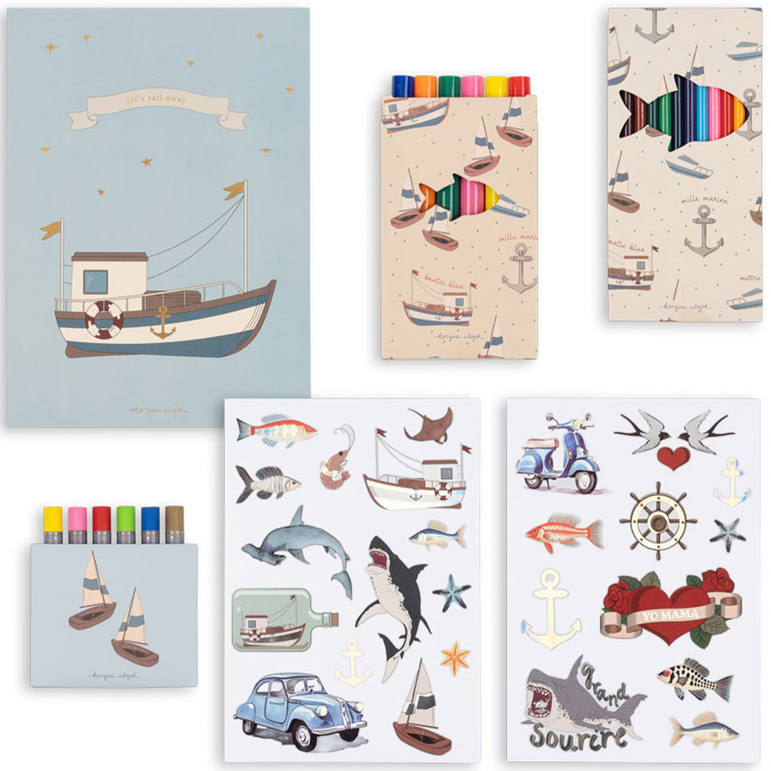 konges sløjd knutselset - sail away - 27-delig | KS103285-SAIL-AWAY | 4