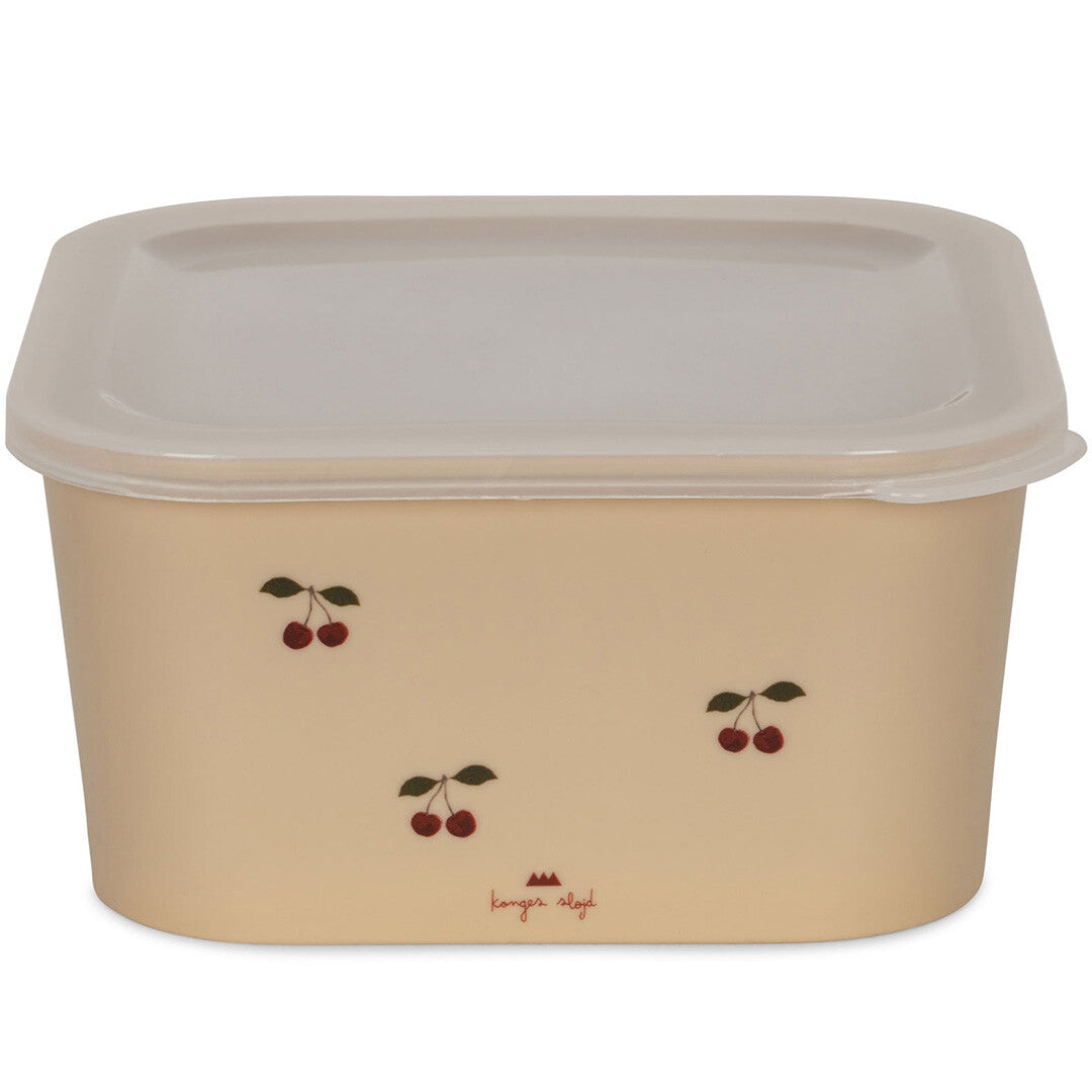konges sløjd lunchbox set - cherry - 4st | KS100271-CHERRY | 1