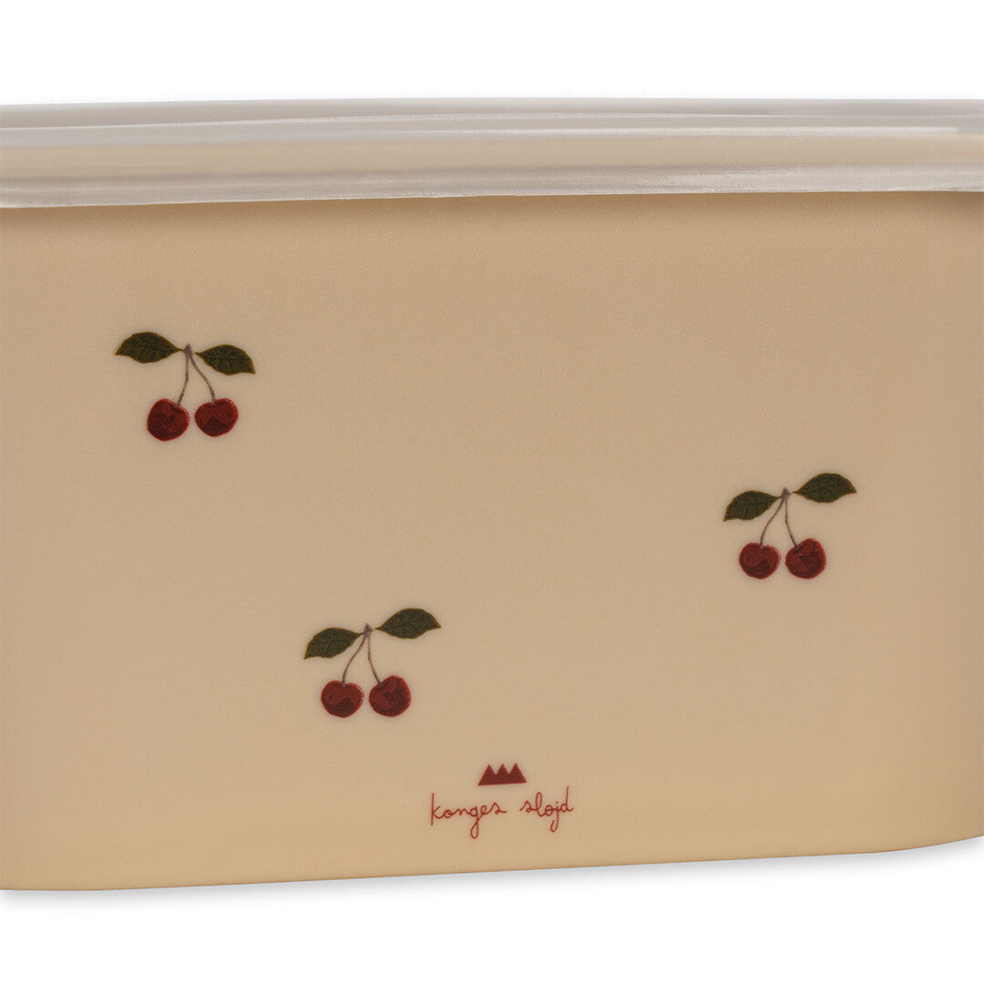 konges sløjd lunchbox set - cherry - 4st | KS100271-CHERRY | 3