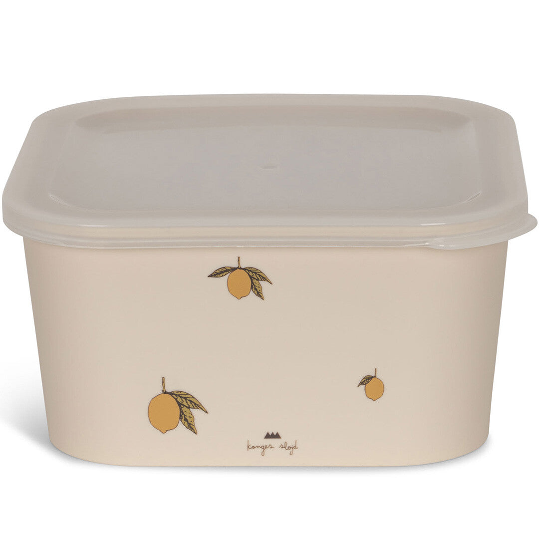 konges sløjd lunchbox set lemon - 4st  | KS100271-LEMON | 2