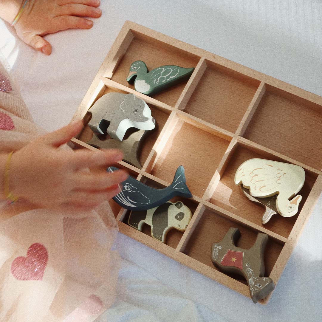 konges sløjd mini dieren - 9st | KS101743 | 1