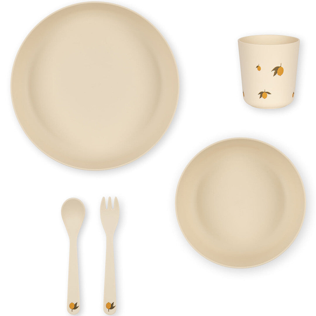 konges sløjd pla kinderservies lemon | KS4240-LEMON | 2