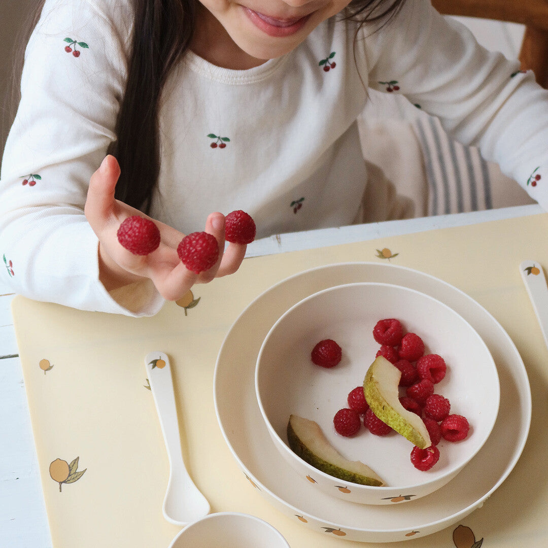 konges sløjd pla kinderservies lemon | KS4240-LEMON | 3