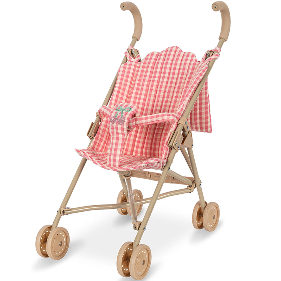 konges sløjd poppenbuggy cheeky - bubblegum check | KS103259 | 0