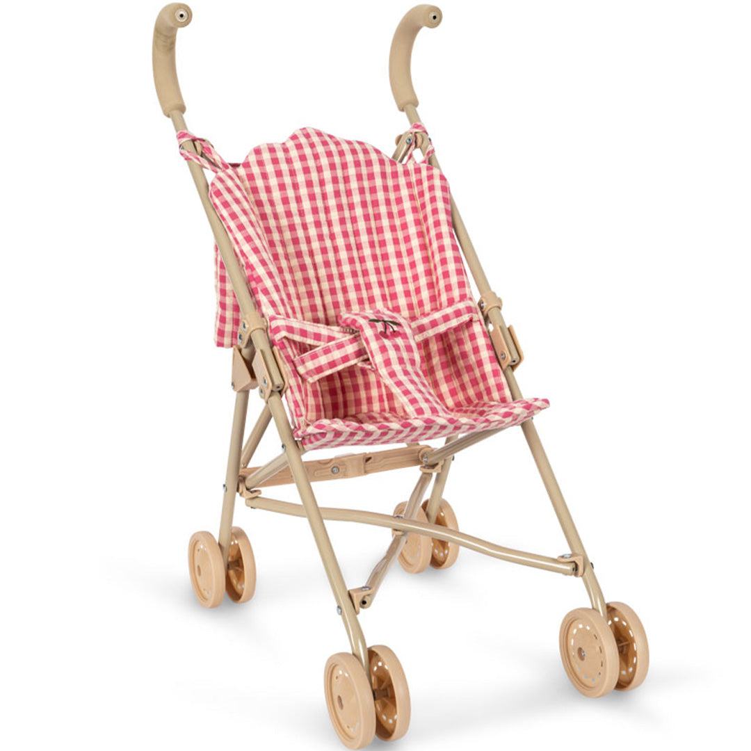 konges sløjd poppenbuggy cheeky - bubblegum check | KS103259 | 3