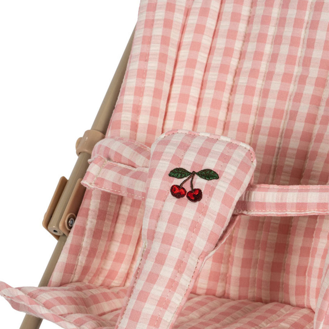 konges sløjd poppenbuggy - powder pink check | KS101484-CHECK | 4