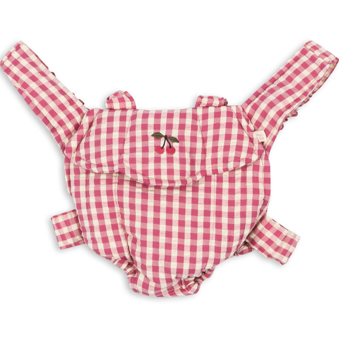 konges sløjd poppendraagzak - bubblegum check | KS103108-BUBBLEGUM | 0