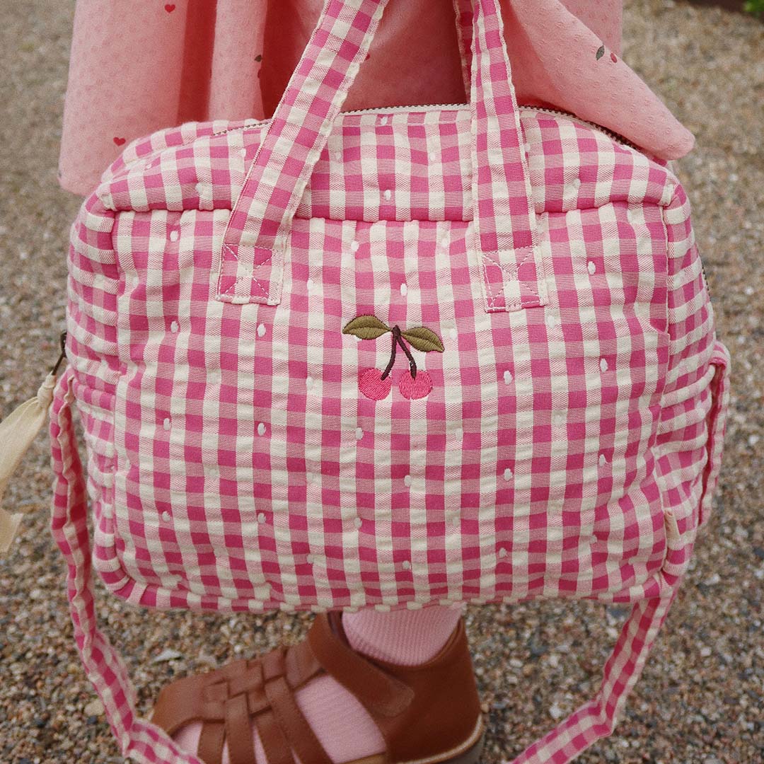 konges sløjd poppenluiertas - bubblegum check | KS103105-BUBBLEGUM | 1