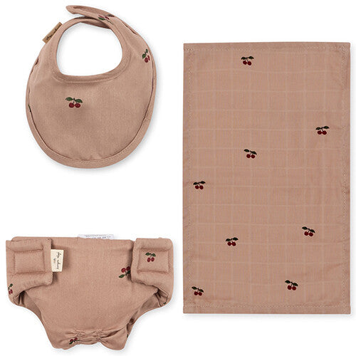 konges sløjd poppenverzorgingsset cherry blush | KS3874-CHERRY-BLUSH | 0