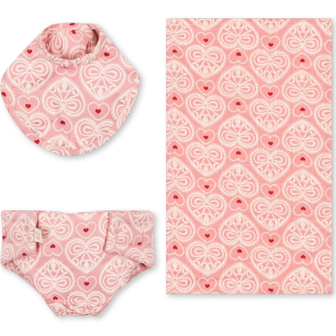 konges sløjd poppenverzorgingsset - lacy pink | KS102658-LACYPINK | 0