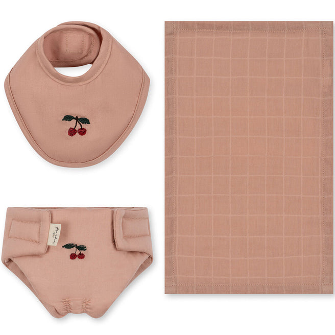 konges sløjd poppenverzorgingsset - mahogany rose | KS6385-MAHOGANY-ROSE | 0