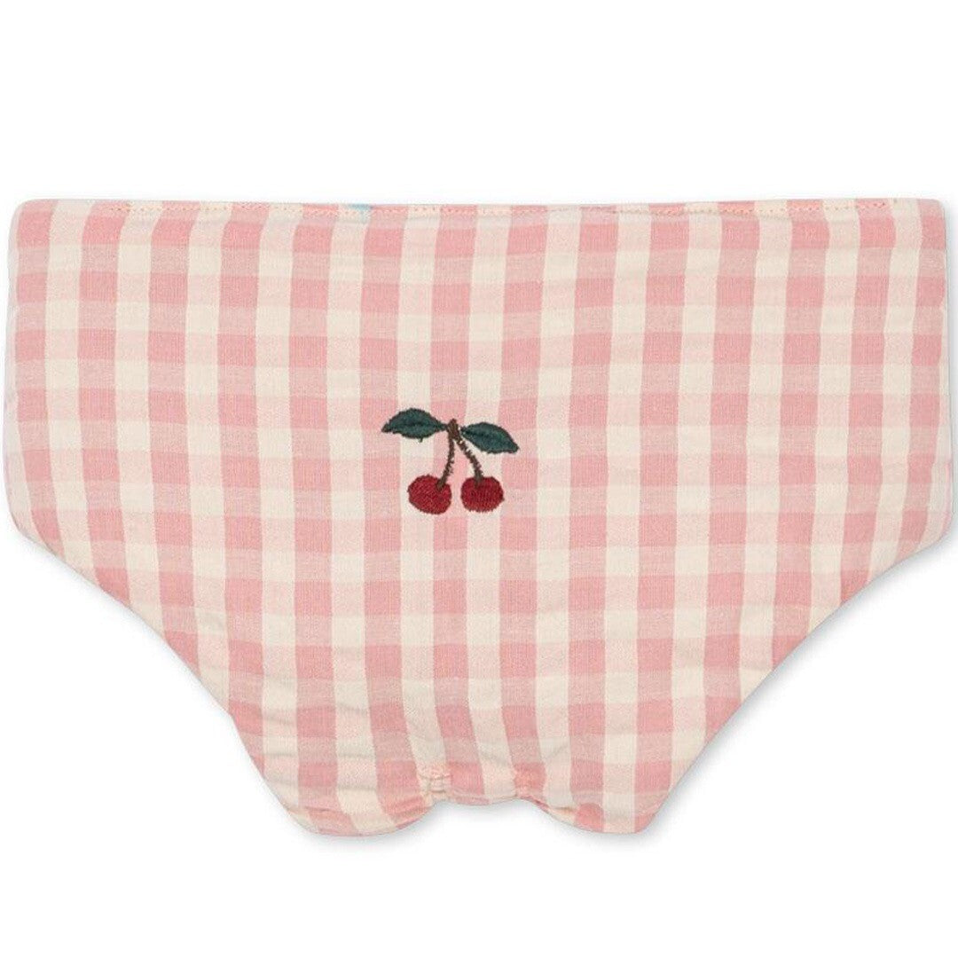 konges sløjd poppenverzorgingsset - powder pink check | KS101482-CHECK | 1