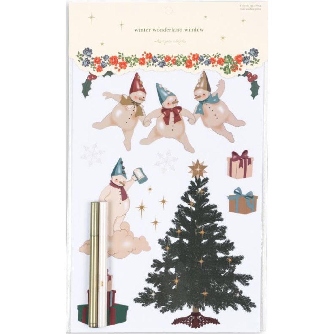 konges sløjd raamversiering let it snow | KS102139-LET-IT-SNOW | 0
