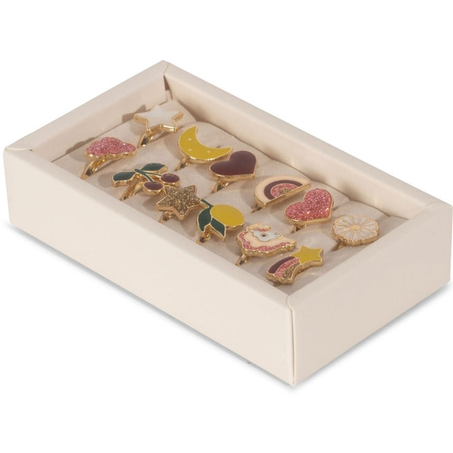 konges sløjd ringen - 12st | KS101124-MULTICOLOR | 0