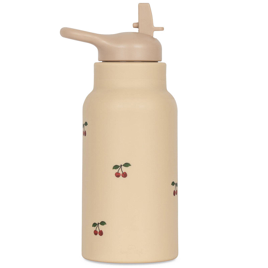 konges sløjd siliconen drinkfles - cherry - 420 ml | KS3588-CHERRY | 0