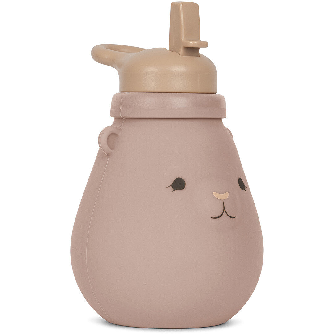 konges sløjd siliconen drinkfles teddy - blush - 400ml | KS4298-BLUSH | 0