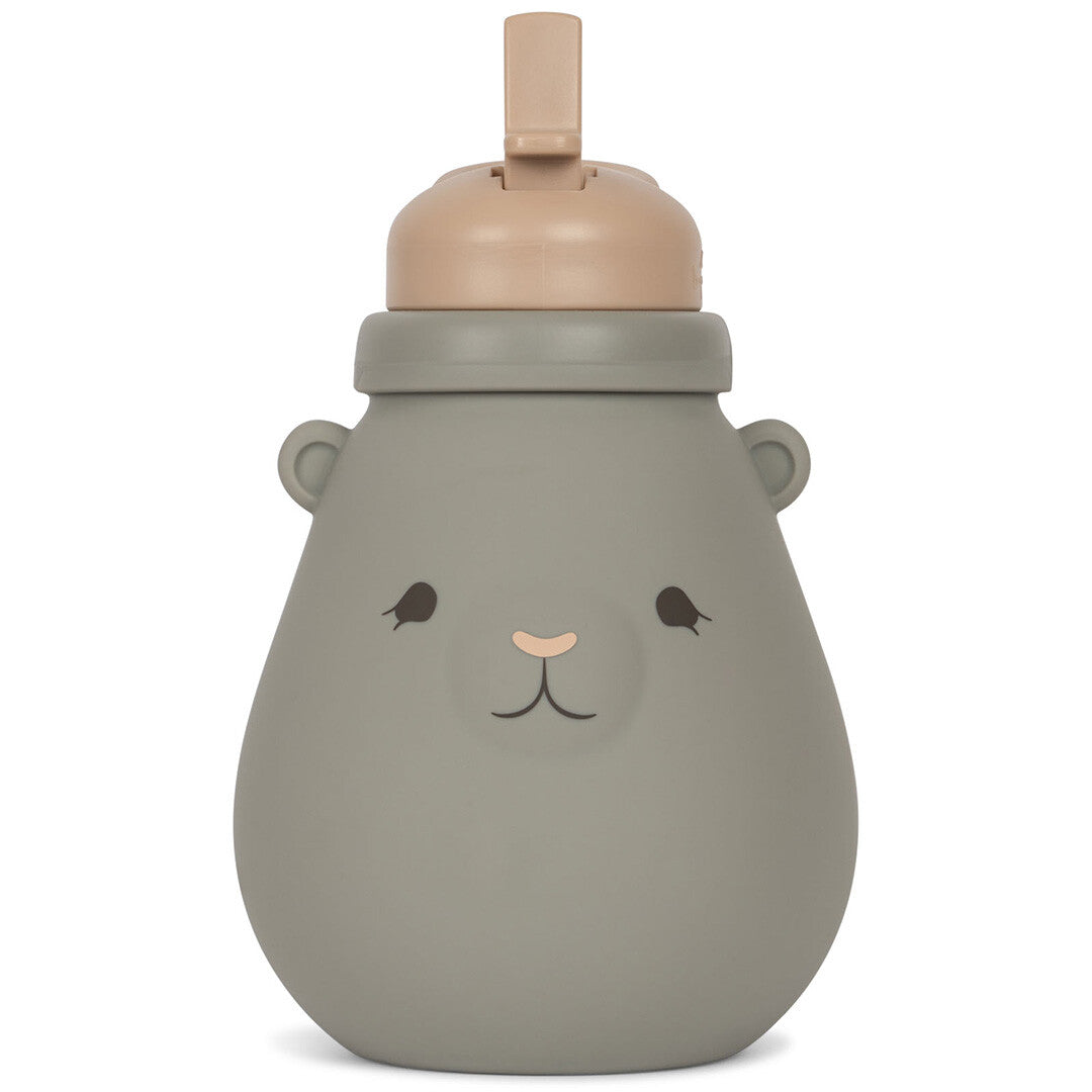 konges sløjd siliconen drinkfles teddy - whale - 400ml | KS4298-WHALE | 1