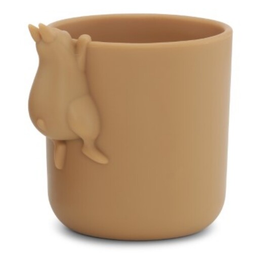 konges sløjd siliconen kinderkom en beker bunny - almond | KS3260-ALMOND | 2