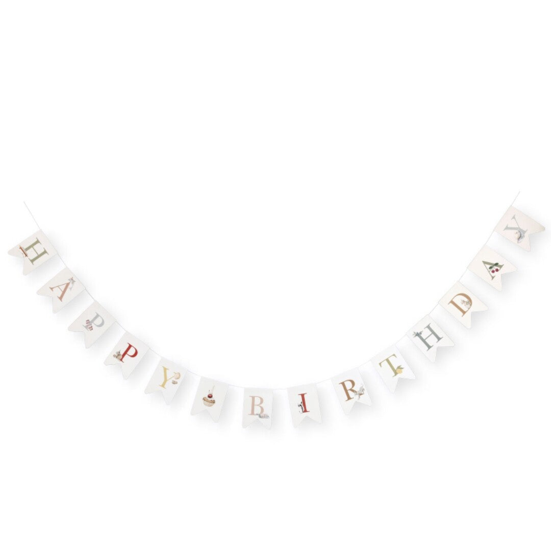 konges sløjd slinger happy birthday | KS5916-MULTI | 0