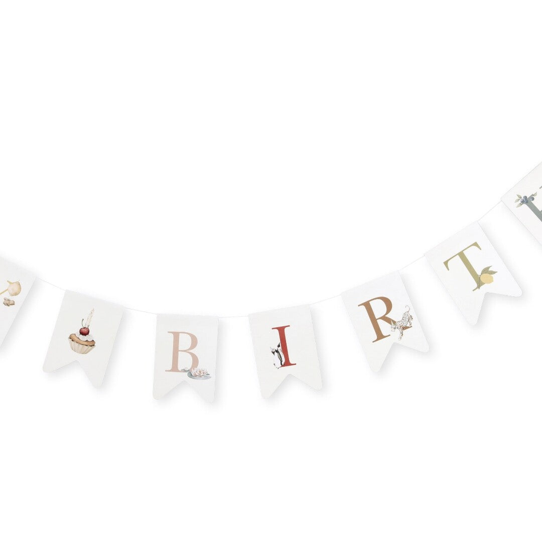 konges sløjd slinger happy birthday | KS5916-MULTI | 2