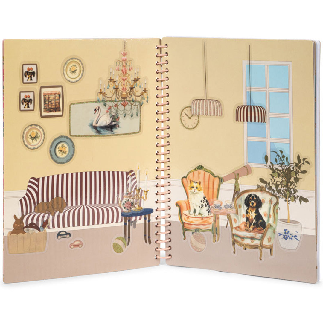 konges sløjd stickerboek - dusty pink | KS102608-DUSTY-PINK | 1