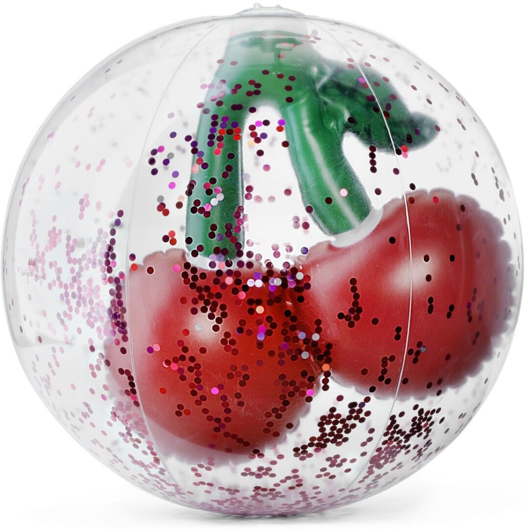 konges sløjd strandbal transparant cherry | KS100804-CHERRY | 0