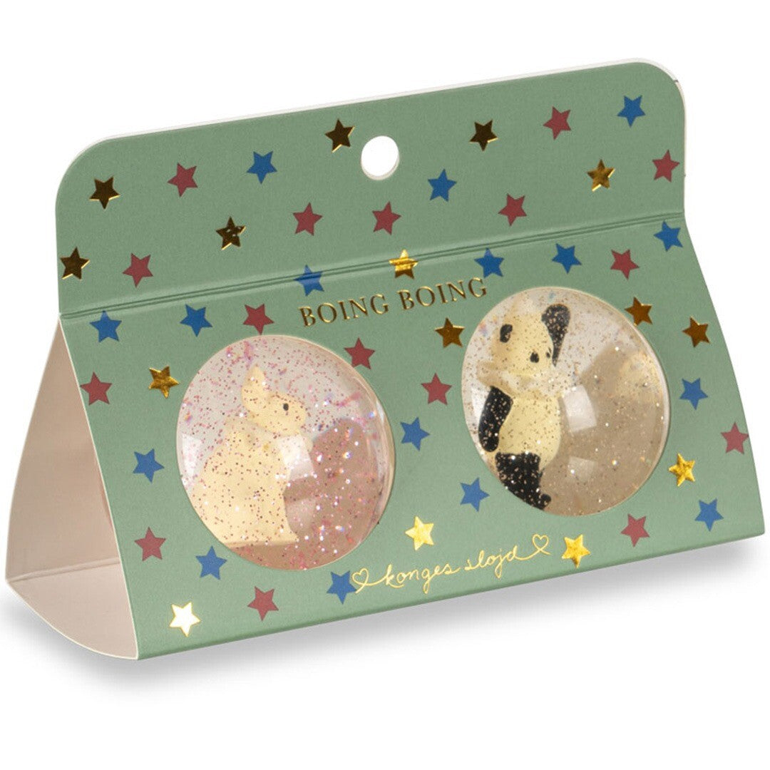 konges sløjd stuiterbal bunny - panda - 2st | KS101903-BUNNY | 2