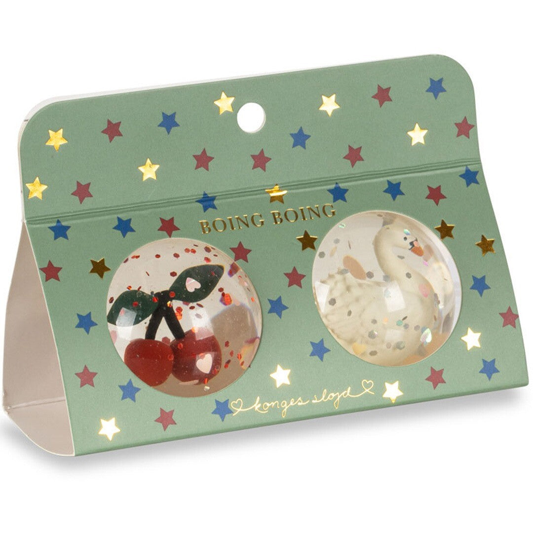 konges sløjd stuiterbal cherry- swan - 2st | KS101903-CHERRY | 2