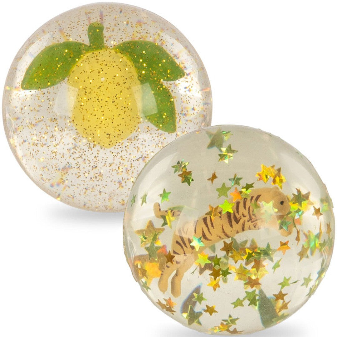 konges sløjd stuiterbal lemon - tiger - 2st | KS101903-LEMON | 0