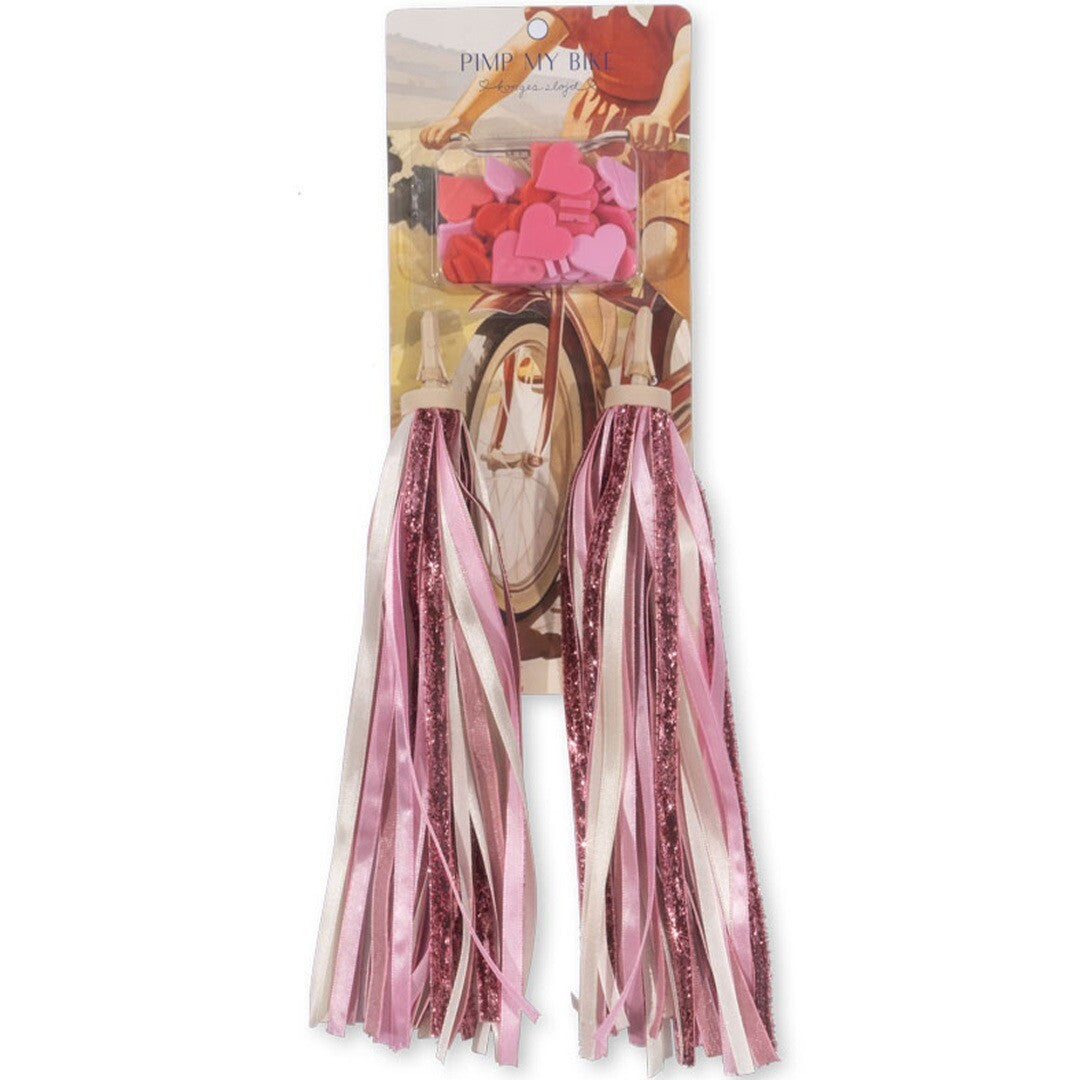 konges sløjd stuurslingers en spaakdecoratie - roze  | KS102158-PINK | 0