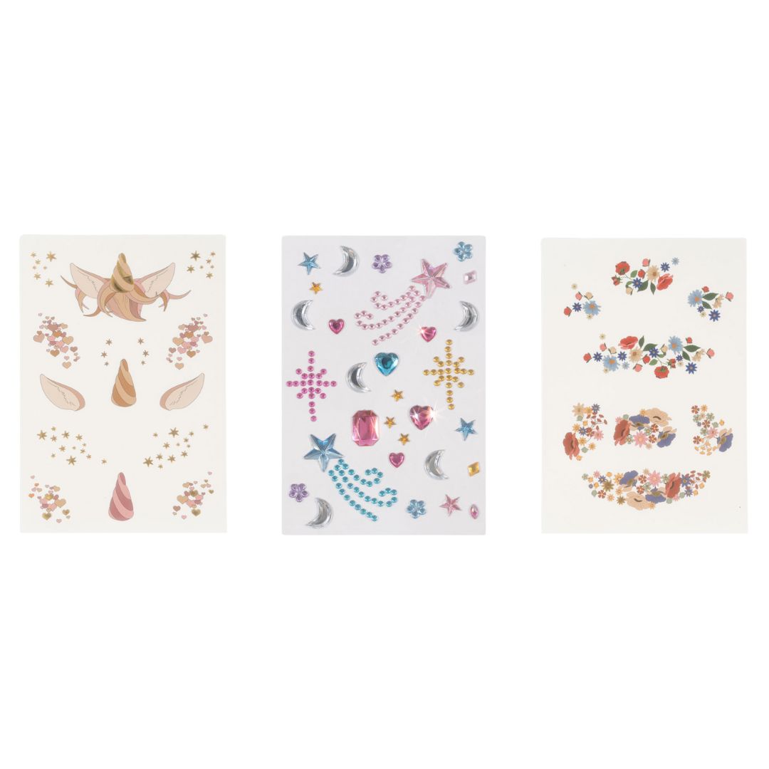 konges sløjd tattoos en gezichtstickers - eenhoorn | KS101983-GIRL | 3