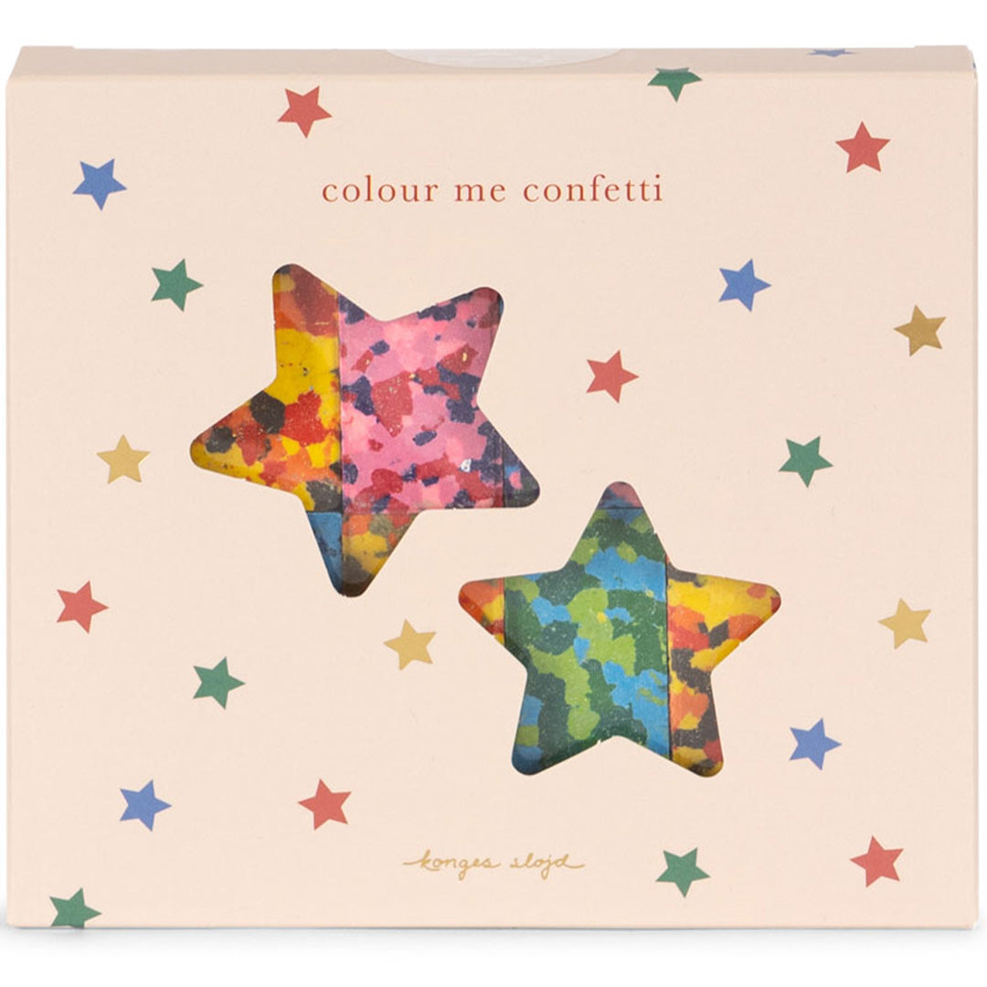 konges sløjd waskrijtjes confetti - 8st | KS103233 | 3