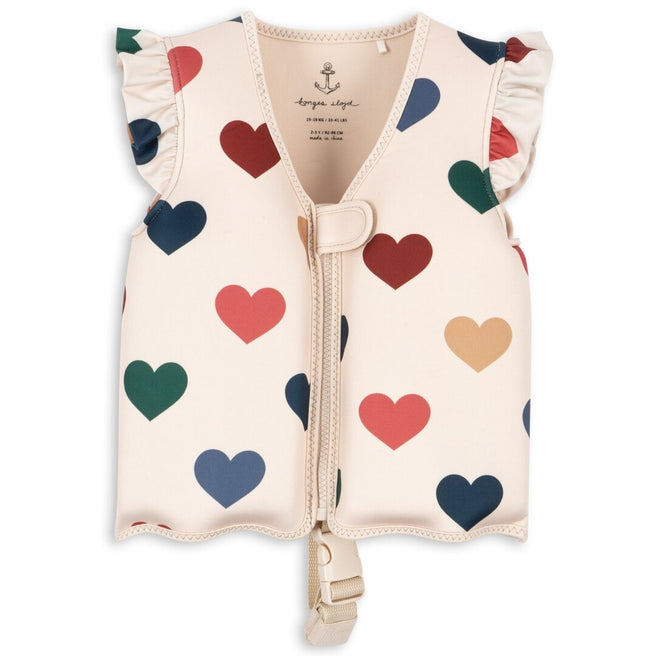konges sløjd zwemvest frill - bon coeur coloré - 1-2 jaar   | KS100417-BONCOEUR-1-2 | 0