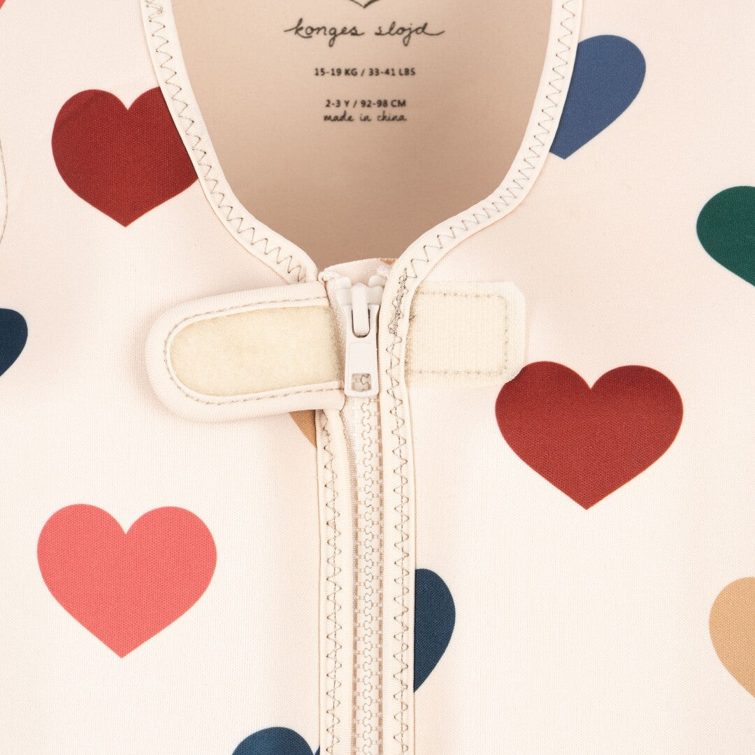 konges sløjd zwemvest frill - bon coeur coloré - 1-2 jaar   | KS100417-BONCOEUR-1-2 | 3