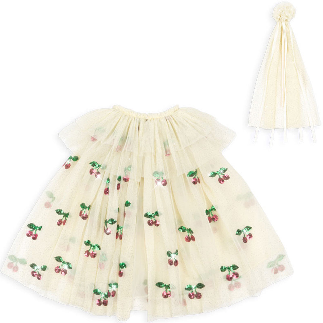 KS103821-2-4Y | konges sløjd verkleedcape en staf - glitter fairy - 2-4 jaar | 1