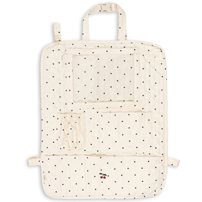 konges sløjd autostoel organizer - navy dots | KS105304-NAVY-DOTS | 1