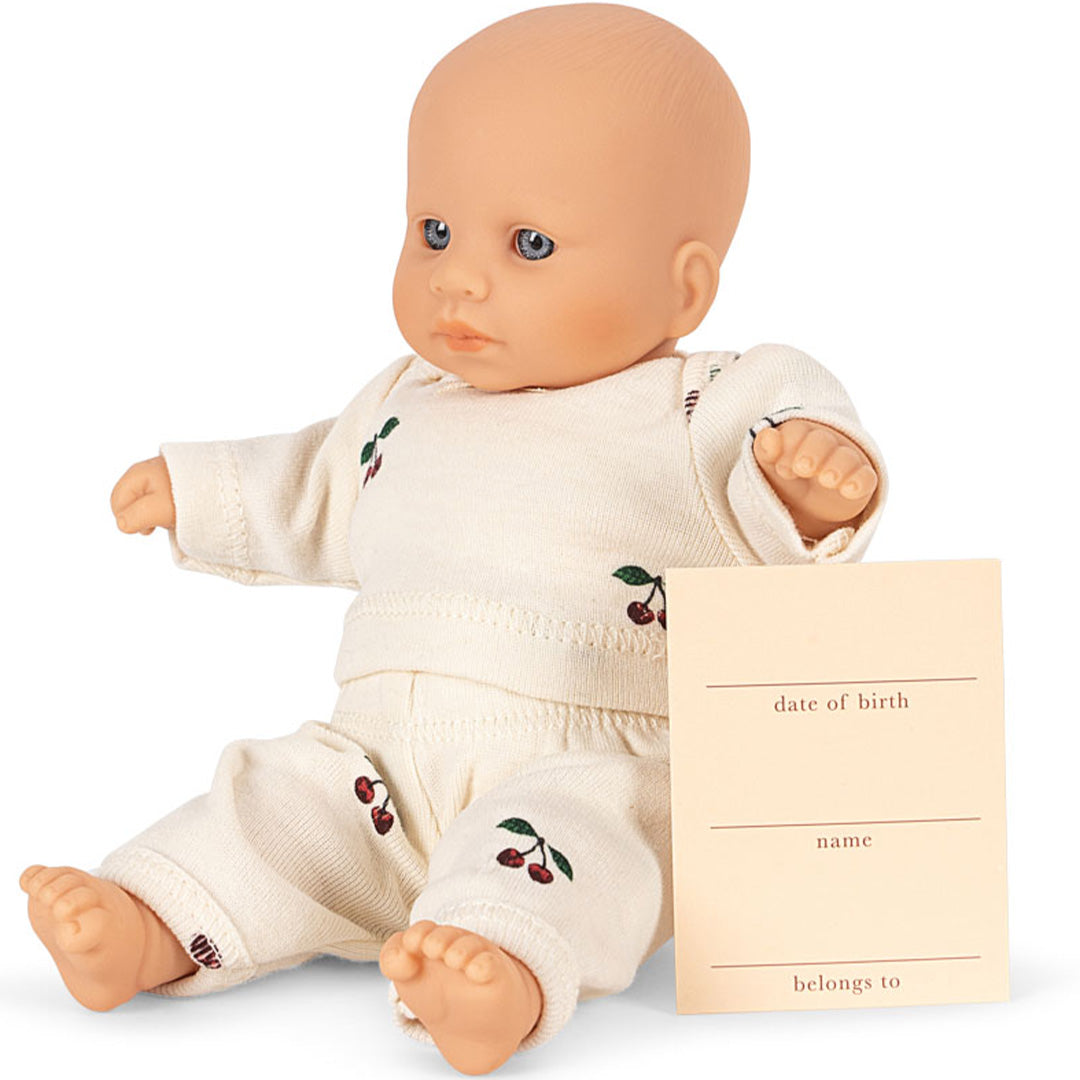 konges sløjd babypop my first mini doll - cherry - 21 cm | KS104385 | 1