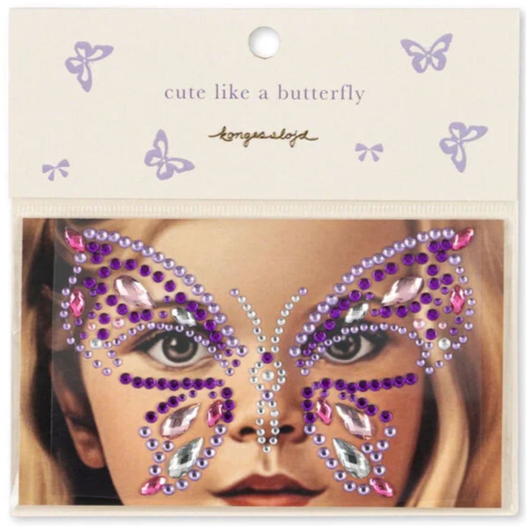 konges sløjd gezichtstickers butterfly - purple rain | KS103736-PURPLE-RAIN | 0