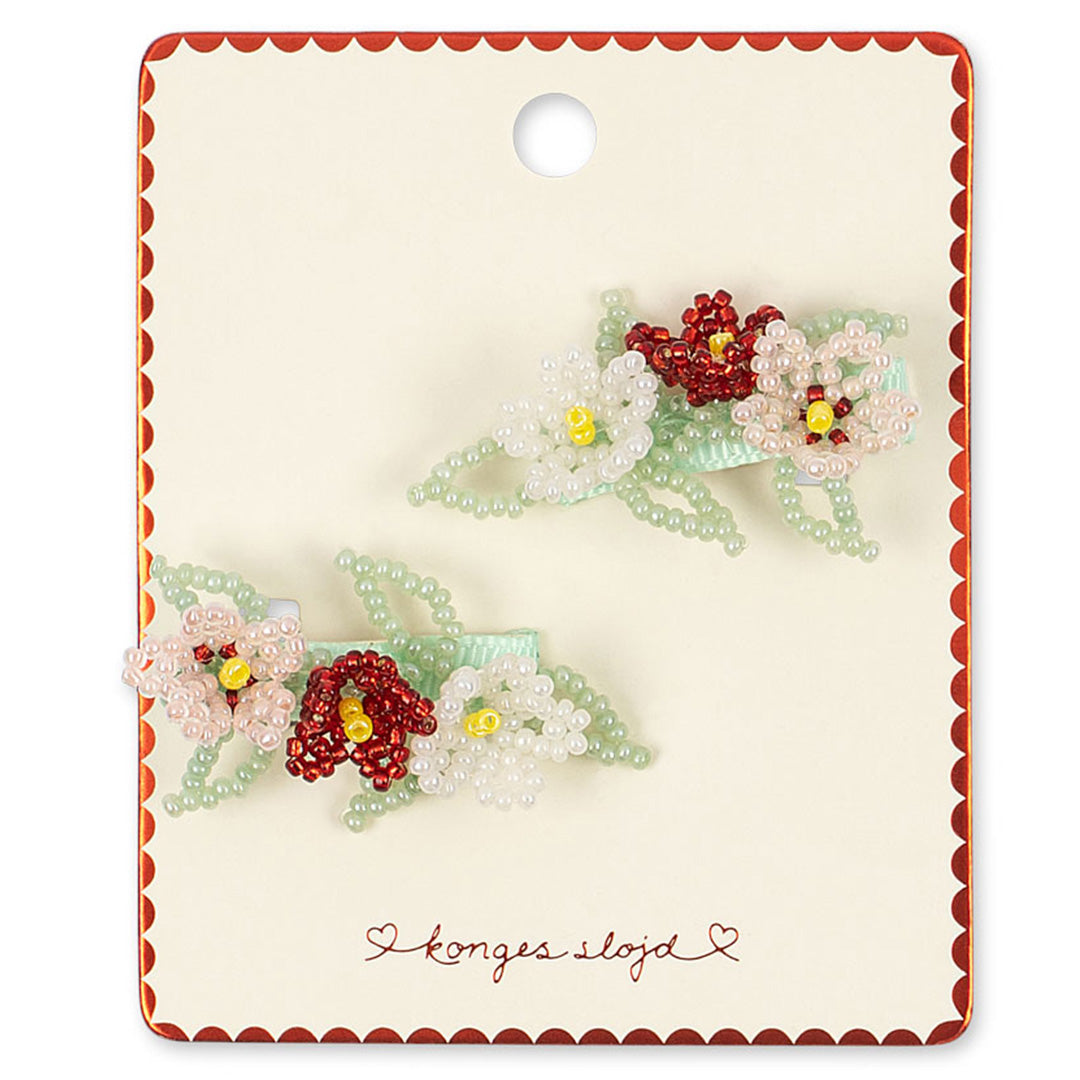 konges sløjd haarclipjes flower field - 2st | KS104586 | 3