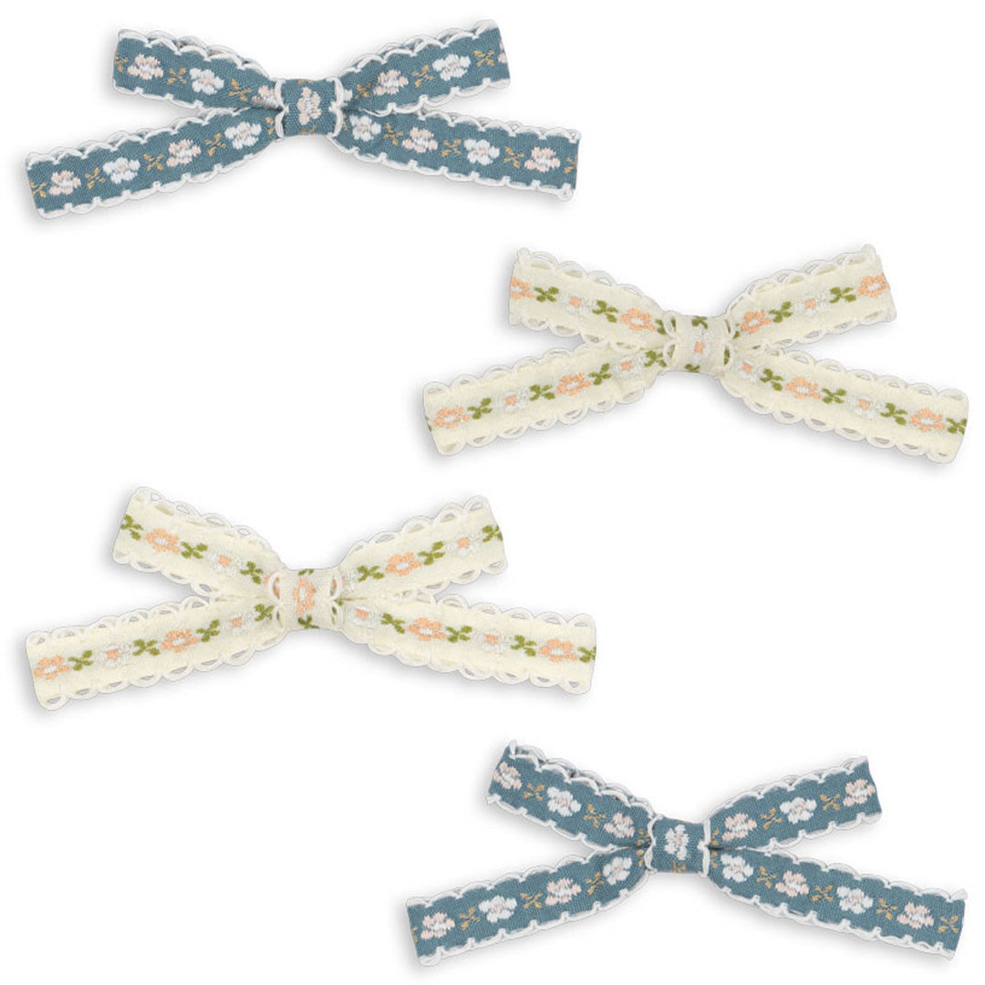konges sløjd haarclips leonora bow - multi - 4st | KS103659 | 3
