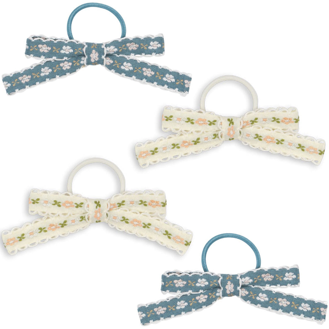 konges sløjd haarelastieken leonora bow - multi - 4st | KS103660 | 12
