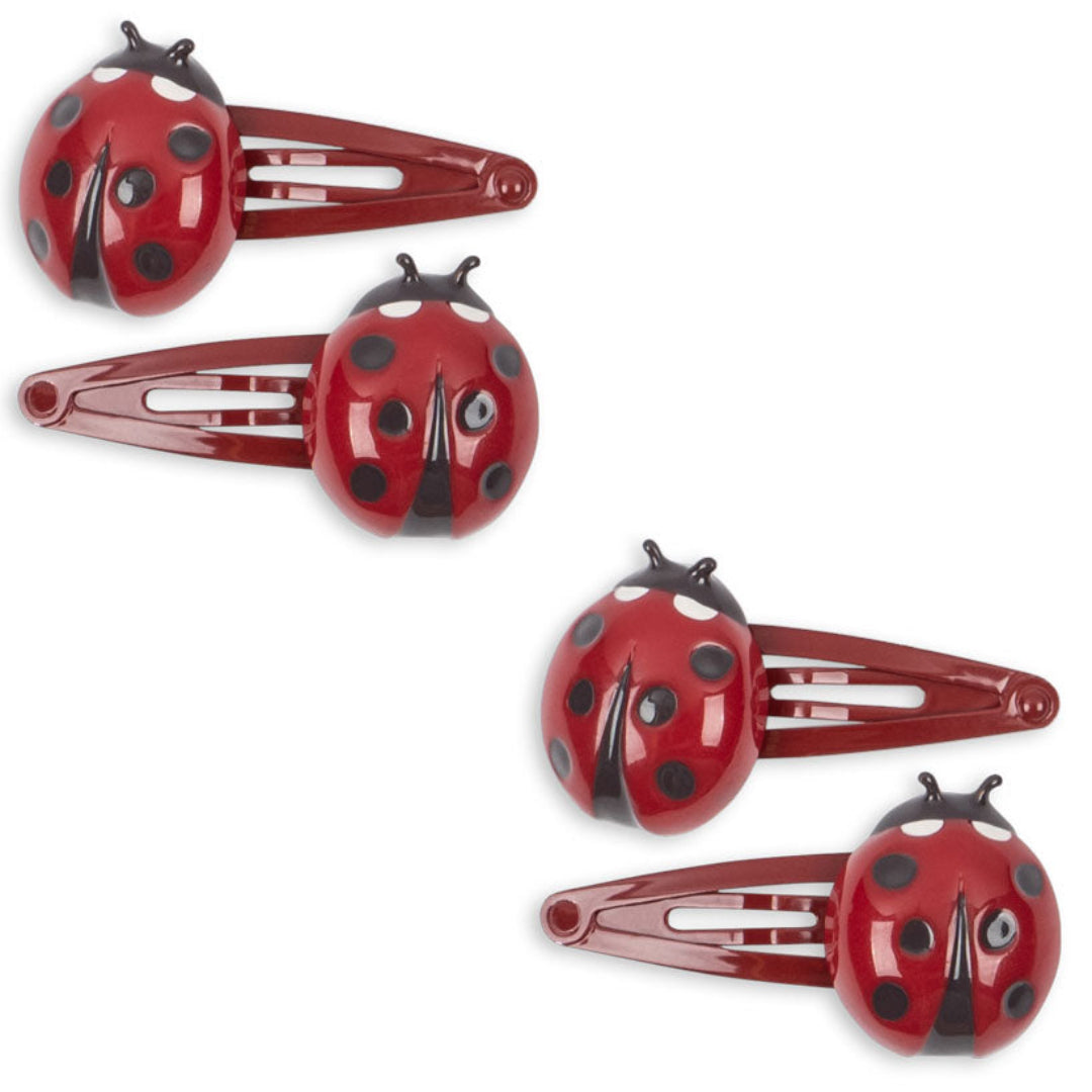 konges sløjd haarspeldjes lieveheersbeestje - 4st | KS105443 | 1