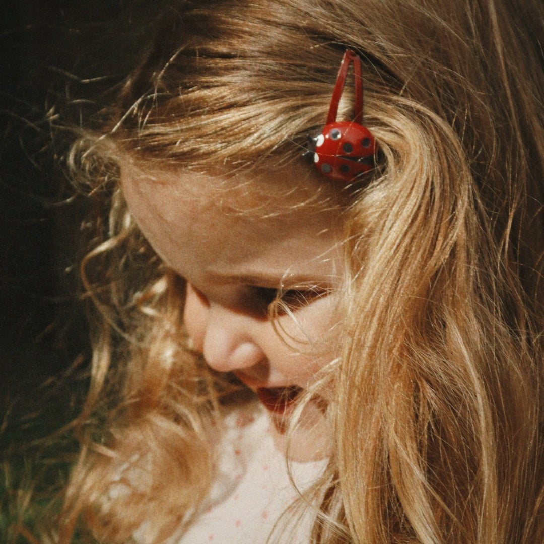 konges sløjd haarspeldjes lieveheersbeestje - 4st | KS105443 | 2