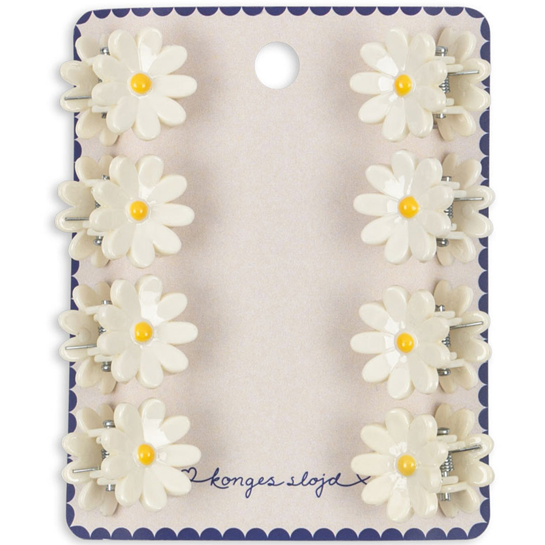 konges sløjd haarspeldjes mini daisy - 8st | KS104621 | 1