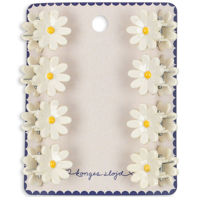 konges sløjd haarspeldjes mini daisy - 8st | KS104621 | 1