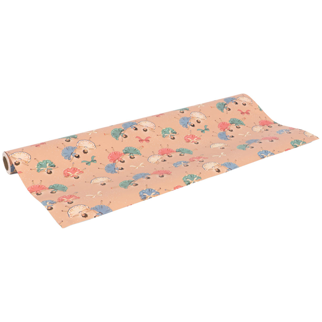 konges sløjd inpakpapier - deer diary green - 10 m | KS106653-P10208 | 4