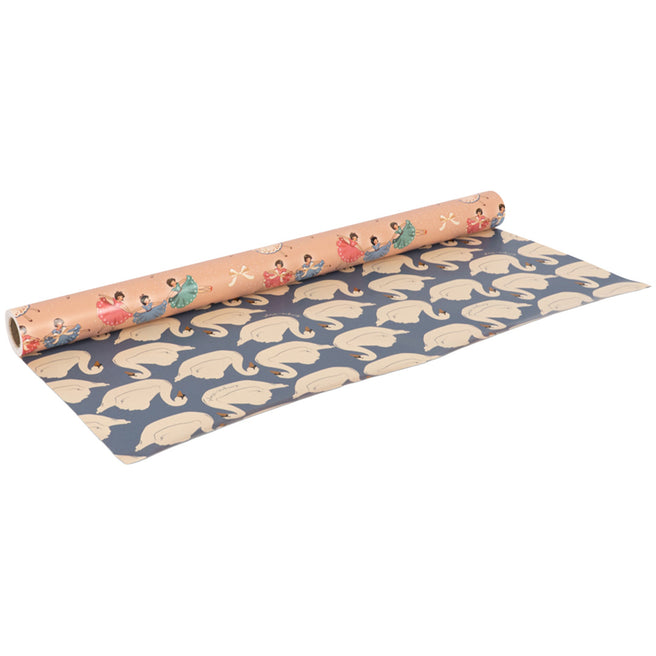 konges sløjd inpakpapier - bow ballerina blush - 10 m KS106653-P30127
