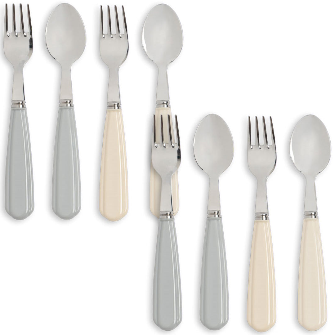 konges sløjd kinderbestek - creme onyx - 8st | KS104620 | 1