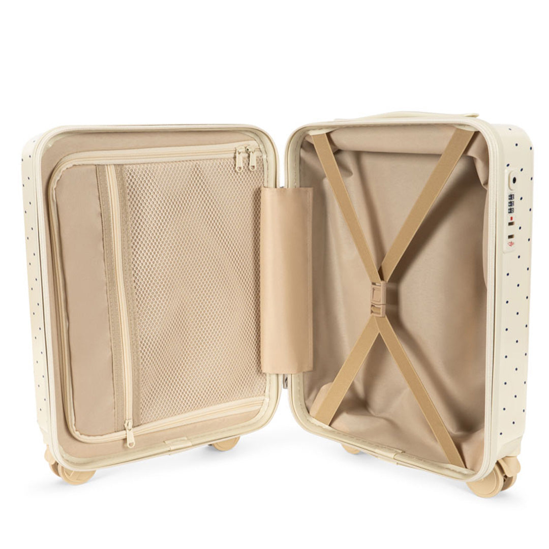 konges sløjd kinderkoffer - navy dots | KS105110 | 2