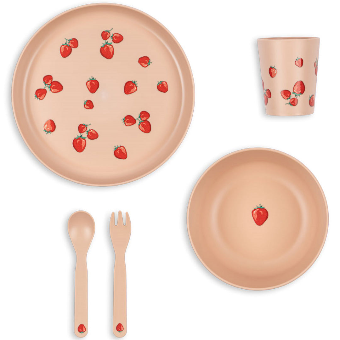 konges sløjd kinderservies - fragola - 5-delig | KS104759 | 1